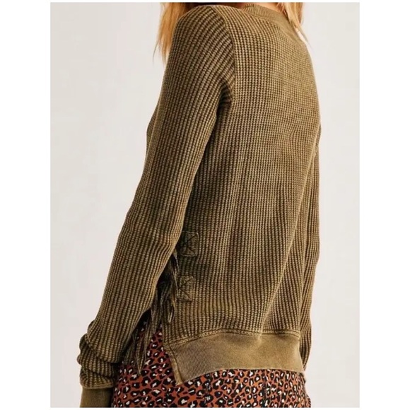 EUC Free People FP One Thermal Cropped Interlaken Top - Picture 15 of 16